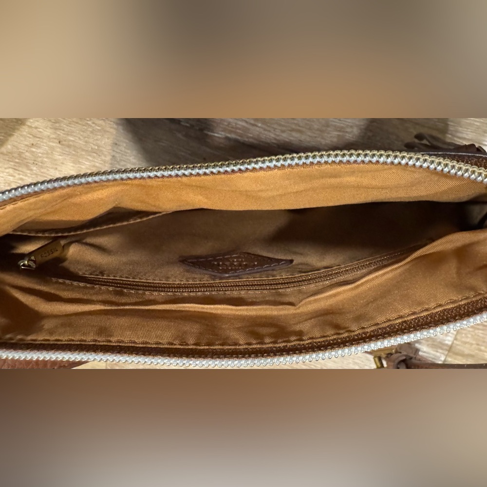 Fossil Stylish Brown and Cream Women's Bag NWOT - Picture 3 of 6